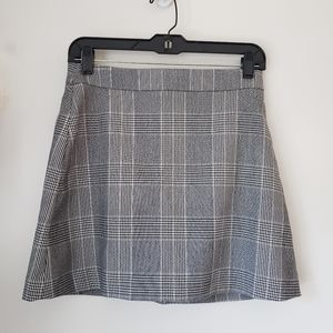 Express plaid A line mini skirt Sz 2
